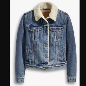 LEVI'S Original Trucker Denim Jacket Size S Good Condition Medium Wash